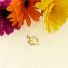 Image 2 of Two-tone gold pendant of a heart