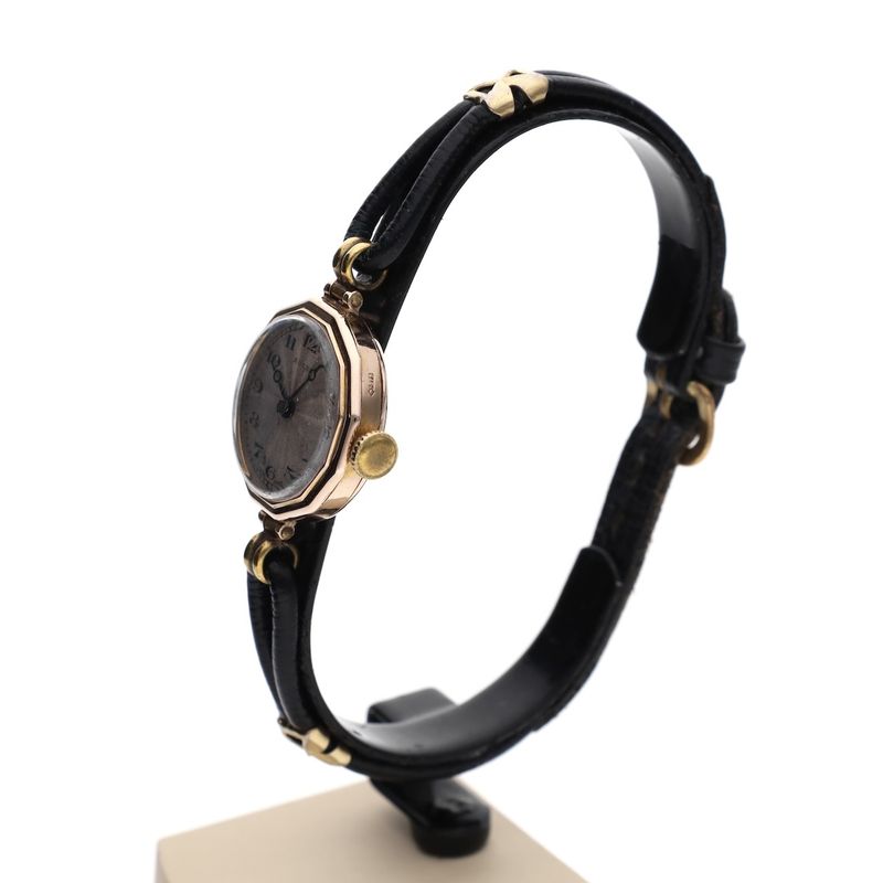 Image 2 of Rolex Art Deco Watch; Antique 9k Gold Plated Ladies' Watch