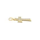 Image 7 of Gold Cross Pendant with Zirconia