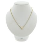 Image 1 of Gold snake link chain with diamond pendant; 0.24 ct. | 38.5 cm