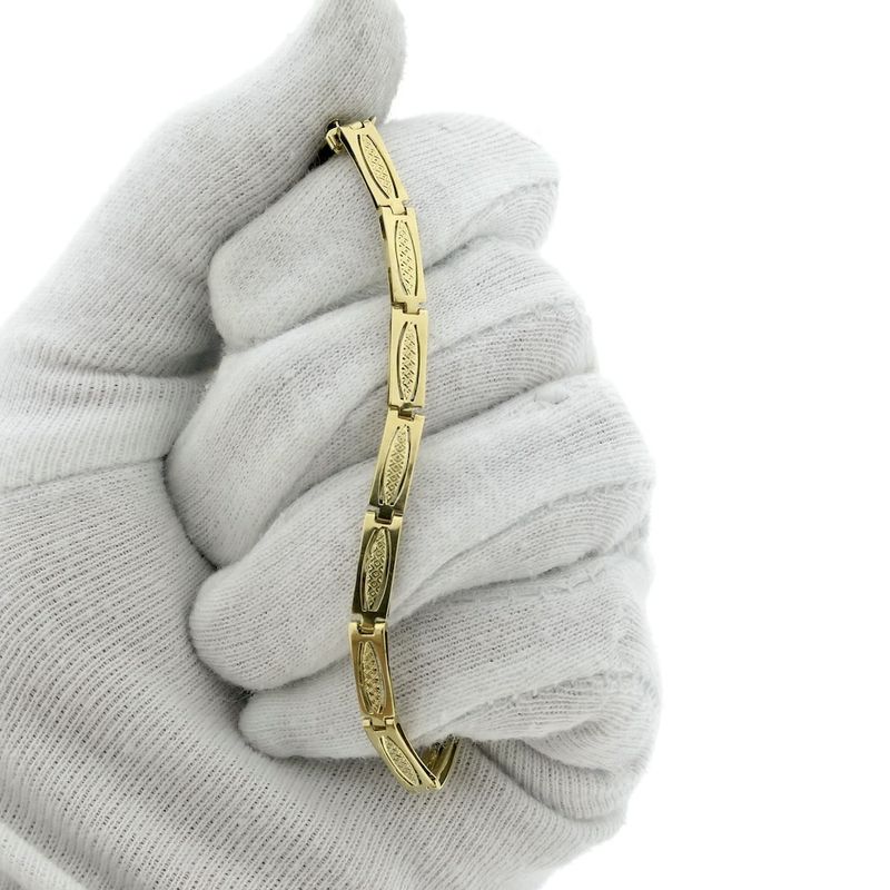 Image 7 of Golden fantasy link bracelet | 19 cm