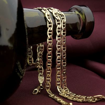 Image 2 of Gold navy link necklace