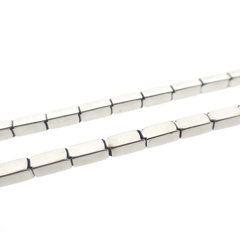 Image 6 of White gold necklace with pearl and diamond 0.05 ct.