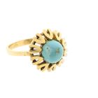 Image 7 of Vintage gold ring with turquoise