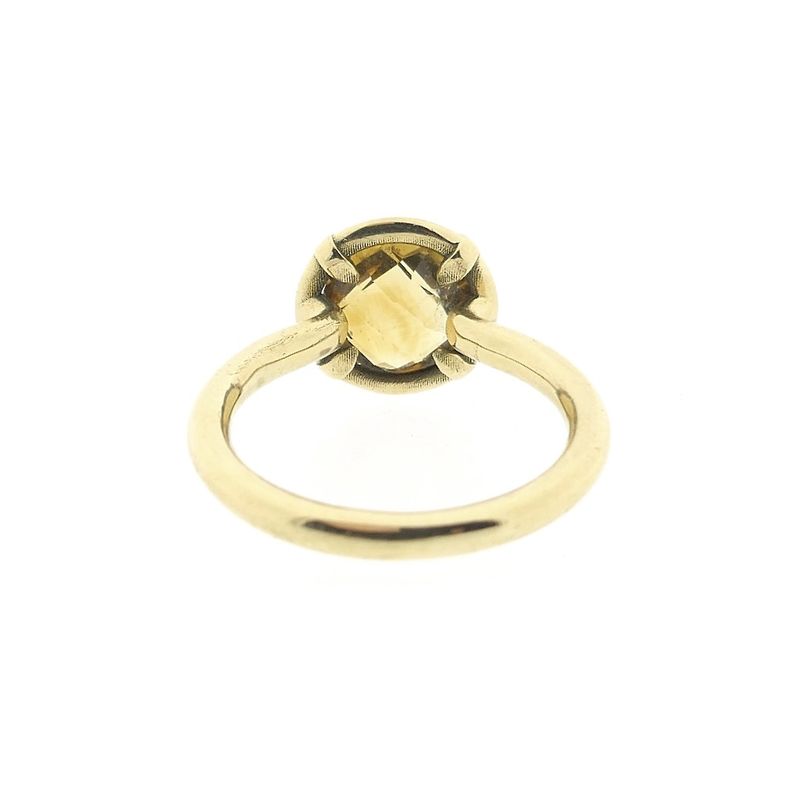 Image 5 of Vintage gold solitaire ring with citrine