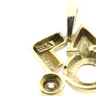 Image 6 of 8 karat geometric pendant with zirconia