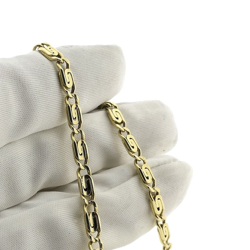 Image 6 of Gold scroll link chain; Midas