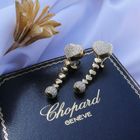 Image 2 of Chopard gold earrings with diamonds; 1.66 ct.