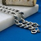 Image 2 of Silver Twisted Chain Bracelet