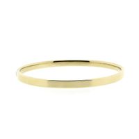 Gold smooth slave bracelet | Ø 60 mm