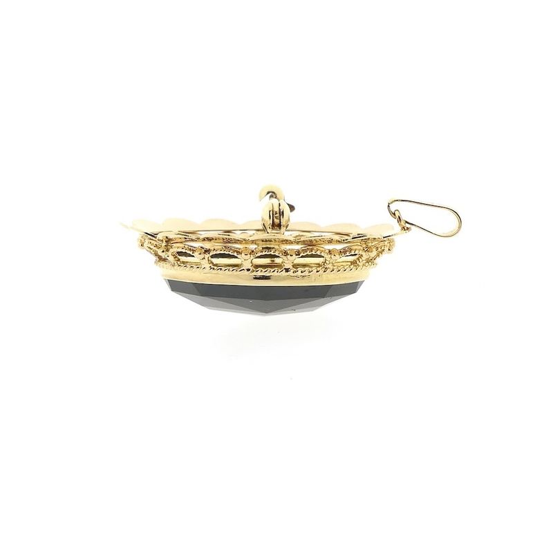 Image 7 of Antique gold brooch/pendant with garnet