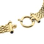 Image 12 of Golden Panther Link Necklace with Sapphire | 45 cm