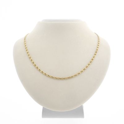 Image 1 of Gold scroll link chain | 42 cm