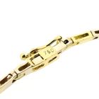 Image 8 of Bicolor Gold Bar Link Necklace with 0.25 ct Diamond; 18K; 46 cm