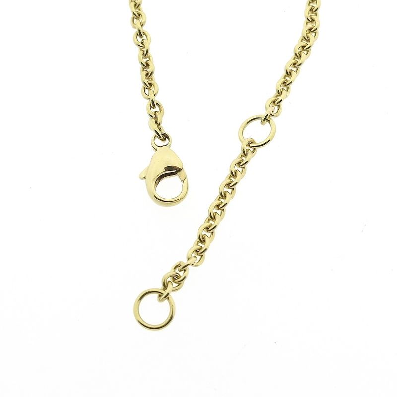 Image 4 of Gold anchor link bracelet with diamond; 0.275 ct. | 18-21 cm