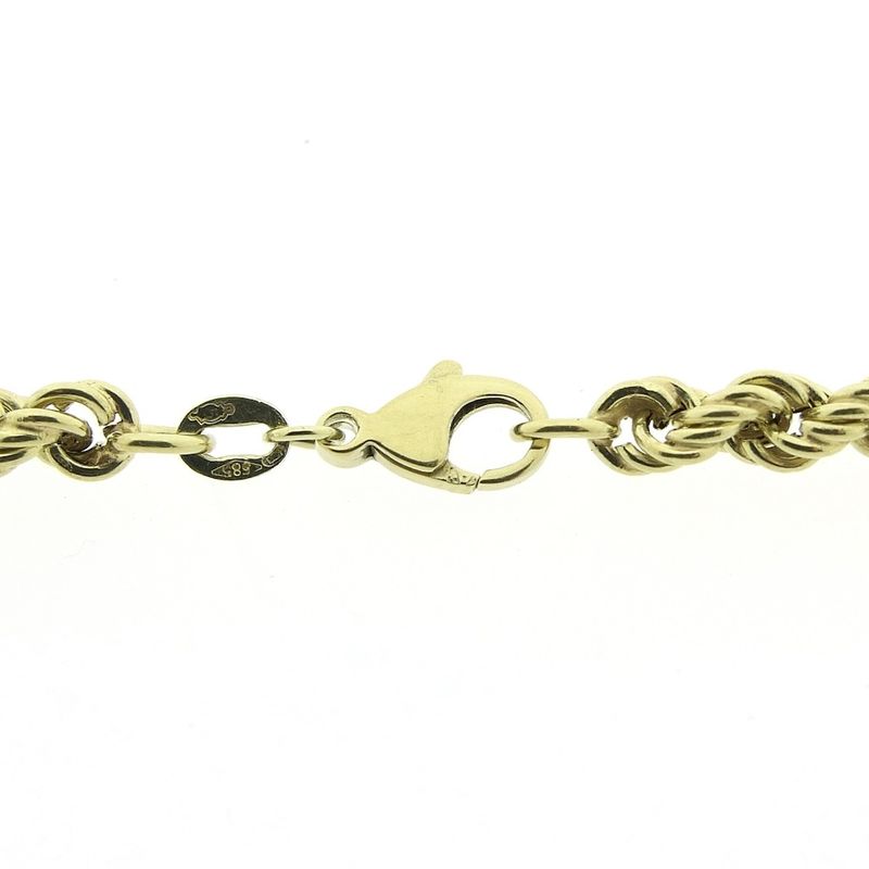 Image 7 of Golden twisted link chain.