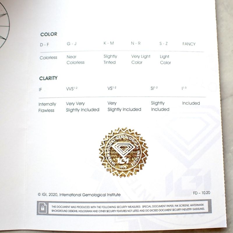Image 9 of 1.02 ct. Brilliant cut diamond D VVS 1 + IGI Certificate