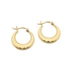 Image 9 of Vintage gold embellished hoop earrings | Ø 16.0 mm