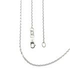 Image 1 of White gold anchor link necklace