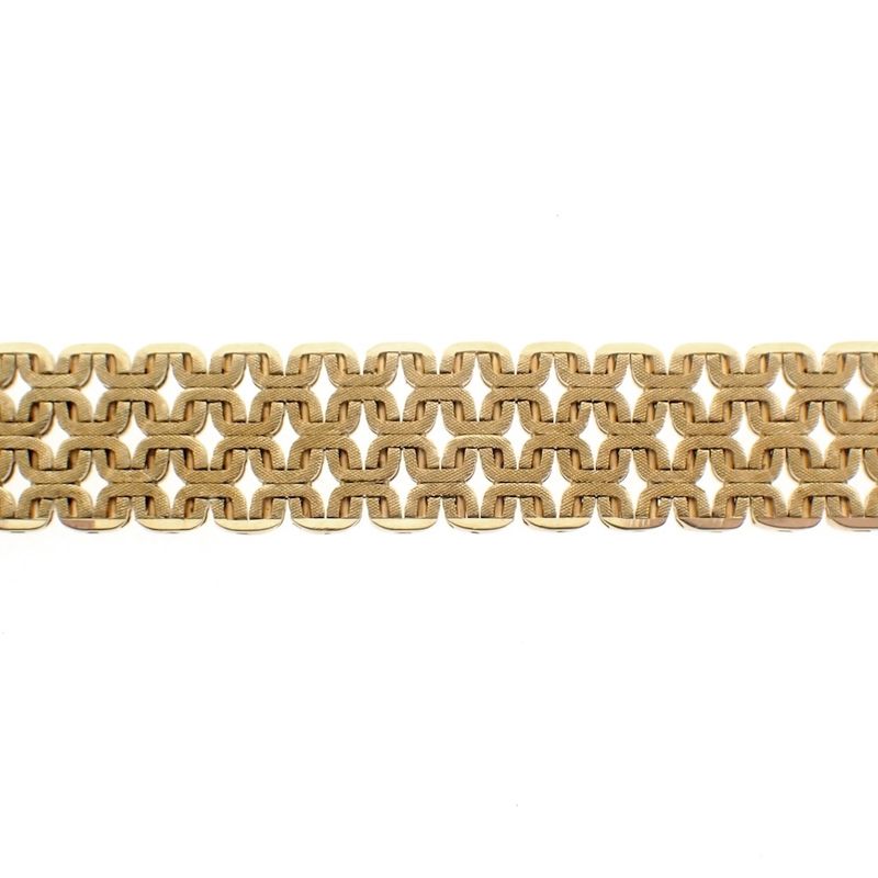 Image 7 of Vintage gold bracelet with pattern