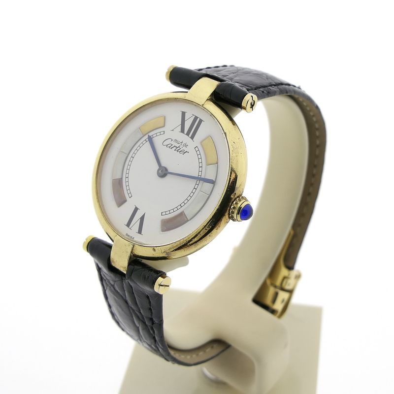 Image 2 of Cartier Vermeil Must Trinity; Ladies watch
