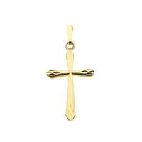 Gold pendant of a cross