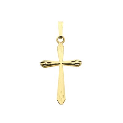 Image 1 of Gold pendant of a cross