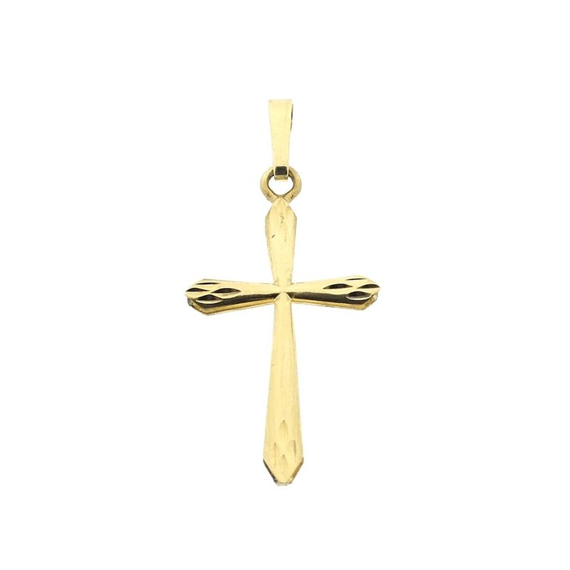 Image 1 of Gold pendant of a cross