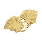 Image 2 of Gold brooch with two leaves