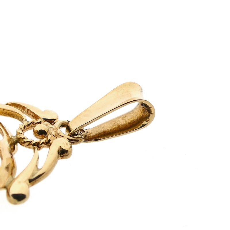 Image 6 of Vintage Gold Pendant with Garnet