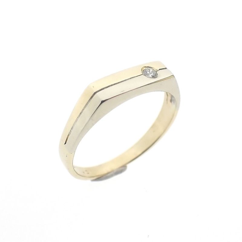 Image 6 of Two-tone ring with diamond | 0.025 ct