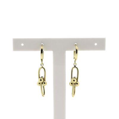Image 1 of Gold link earrings