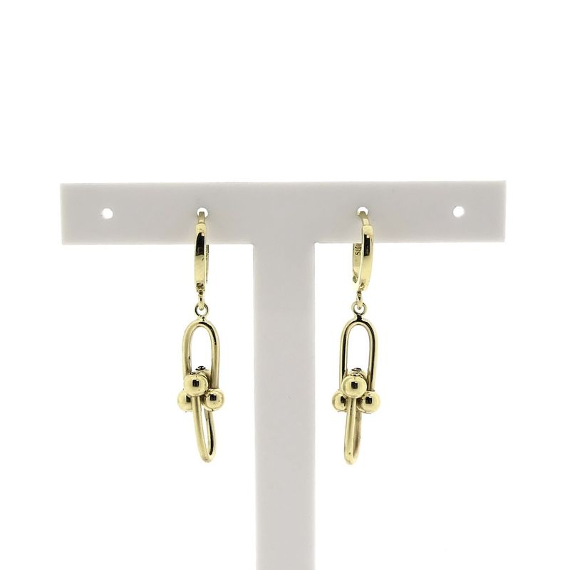 Image 1 of Gold link earrings
