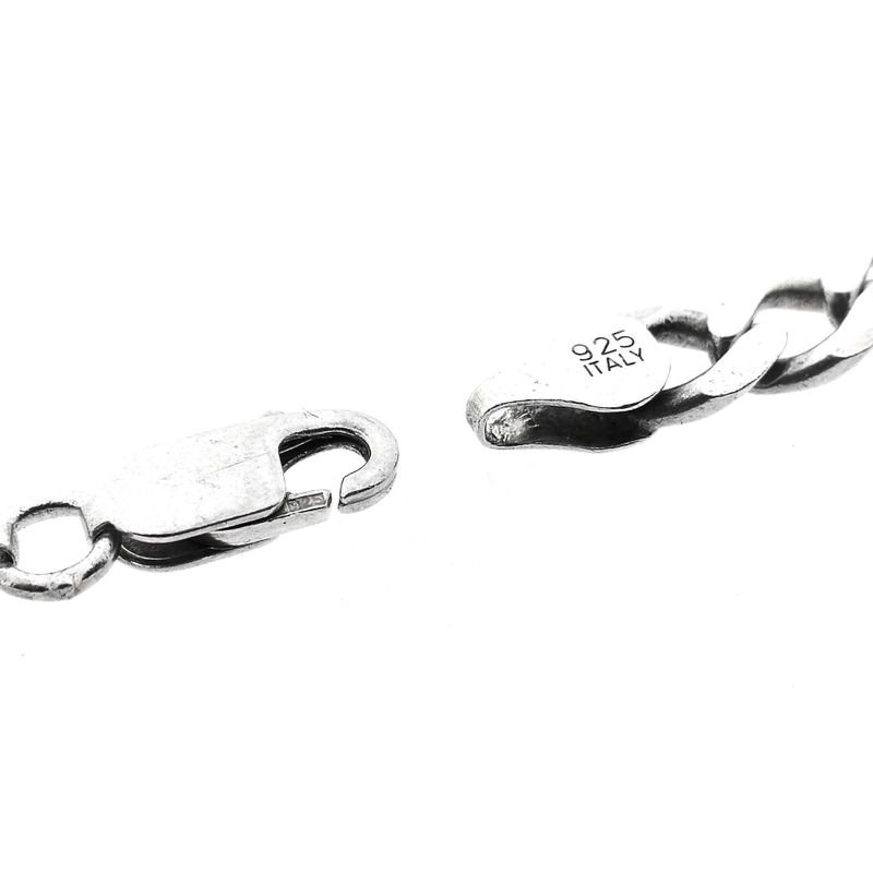 Image 6 of Silver Robust Flat Gourmet Link Necklace