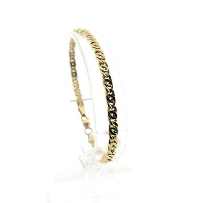 Image 1 of Gold navy link bracelet | 18 cm