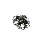 Image 3 of Silver rose brooch