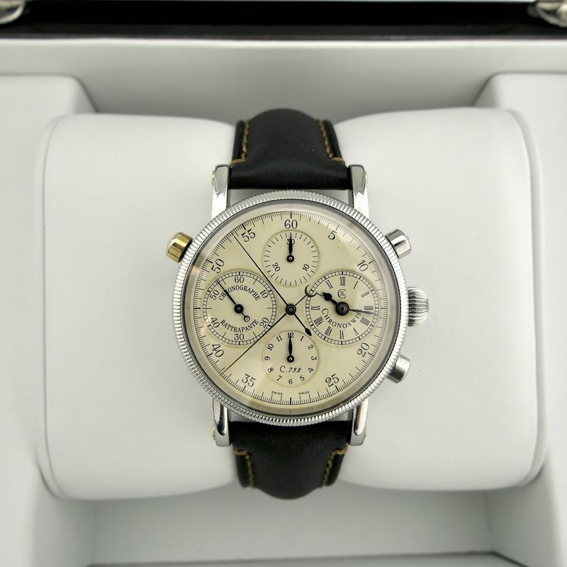 Image 15 of Chronoswiss Rattrapante Chronograph CH7323; Automatic men's watch with double chronograph