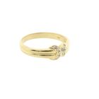 Image 4 of Gold ring with diamonds; 0.04 ct.