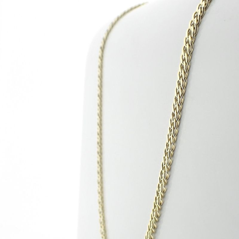 Image 3 of Gold flat gourmet link chain