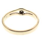 Image 5 of Gold subtle ring with diamond; 0.04 ct.