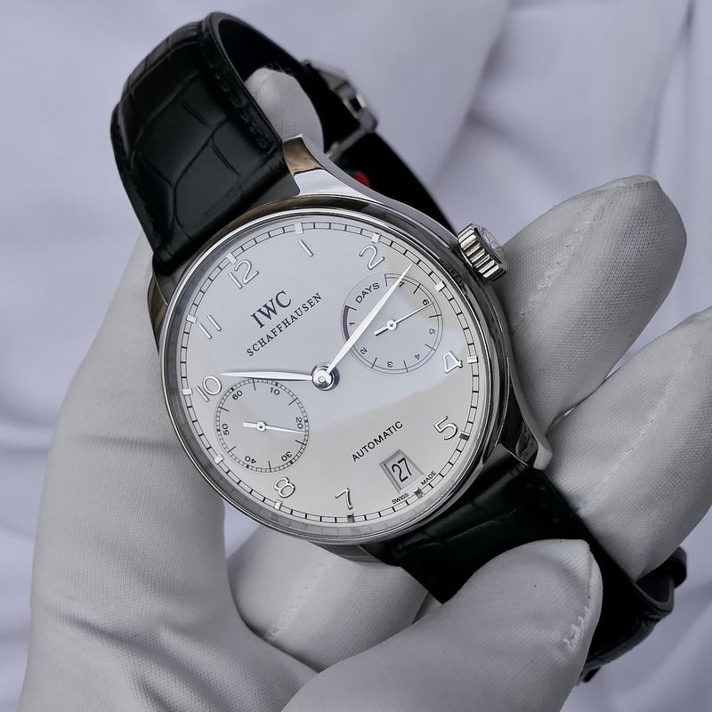 Image 20 of IWC Portuguese '7 Days' Platinum IW5001-04; Platinum men's watch (500 pieces limited edition)