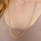 Image 5 of Gold twisted link chain