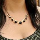 Image 8 of Antique gold necklace with garnet | 43.5 cm