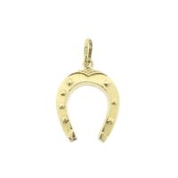 Gold horseshoe pendant