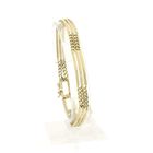 Image 1 of Gold gourmet/fantasy link bracelet; 20.5 cm | Cetas