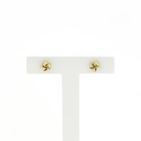 Gold stud earrings | knot