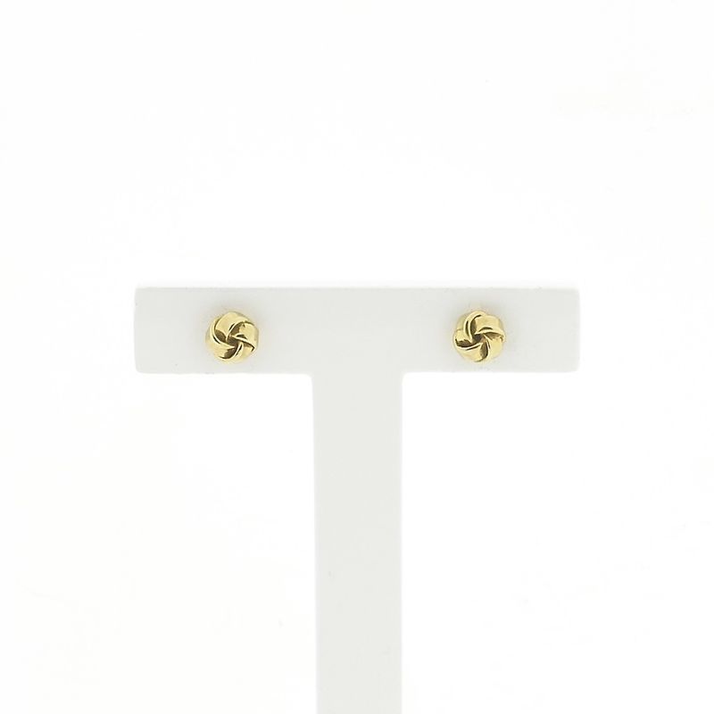 Image 1 of Gold stud earrings | knot
