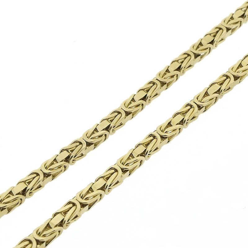 Image 5 of Gold square king link necklace