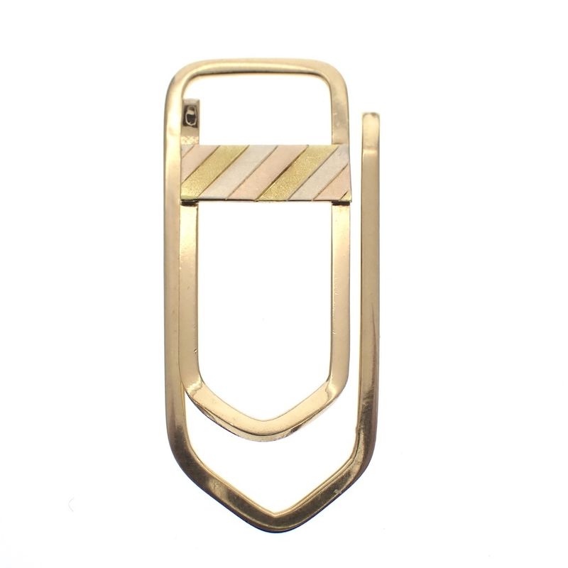 Image 3 of 18K tricolor gold money clip