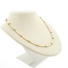 Image 3 of Golden bicolor women's necklace.